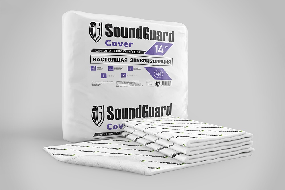 картинка Звукоизоляционный мат SoundGuard Cover от магазина Альфа Плейс