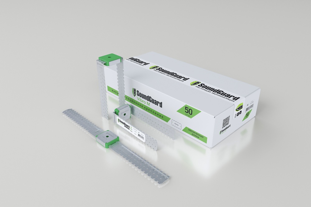 картинка Виброизоляционное крепление SoundGuard Vibro M от магазина Альфа Плейс