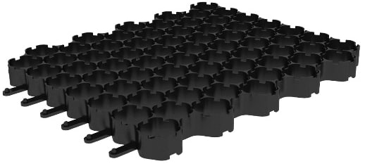 картинка Решетка газонная Gidrolica Eco Normal РГ-53.43.3,5 - пластиковая черная от магазина Альфа Плейс
