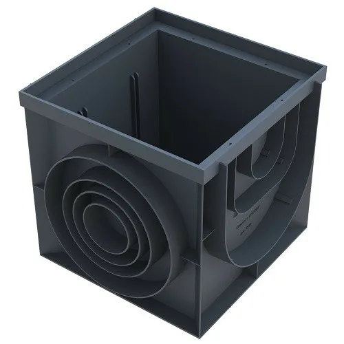 картинка ДОЖДЕПРИЕМНИК-ПЕСКОУЛОВИТЕЛЬ POLYMAX BASIC 400Х400 (УГЛОВОЙ) ПЛАСТИКОВЫЙ от магазина Альфа Плейс