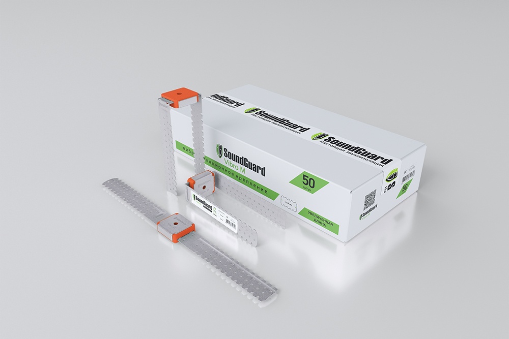 картинка Виброизоляционное крепление SoundGuard Vibro M от магазина Альфа Плейс